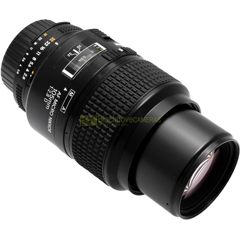 Nikon AF-D Micro Nikkor 105mm f/2.8 – vista laterale
