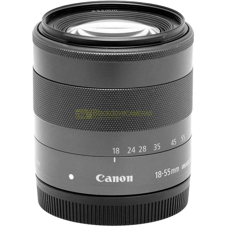 Obiettivo Canon EF-M 18/55mm f/3,5-5,6 IS STM vista laterale