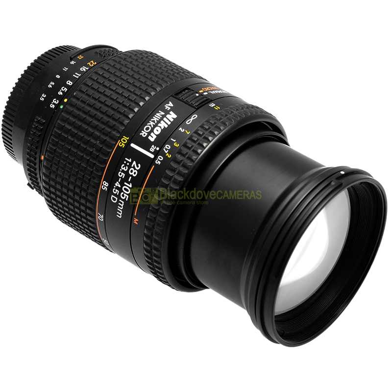 Nikon AF 28-105mm D Macro vista laterale