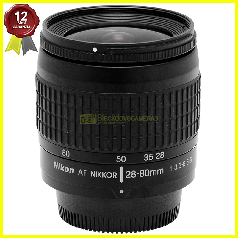 Nikon AF‑S Nikkor 28‑80mm f/3.3‑5.6 G Obiettivo per fotocamere Reflex FX e DX