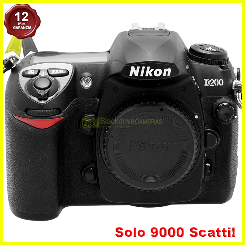 Nikon D200 Body Fotocamera Digitale Reflex 10.2MP Corpo Macchina D-200 Testata