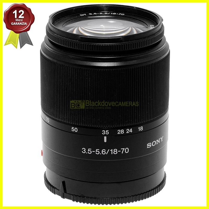 Sony 18‑70mm f/3.5‑5.6 DT AF Obiettivo Zoom per Sony e Minolta Alpha A‑Mount