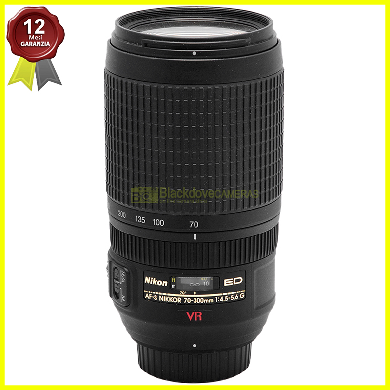 Nikon AF S 70 300mm f/4.5 5.6 G ED VR obiettivo zoom per reflex digitali