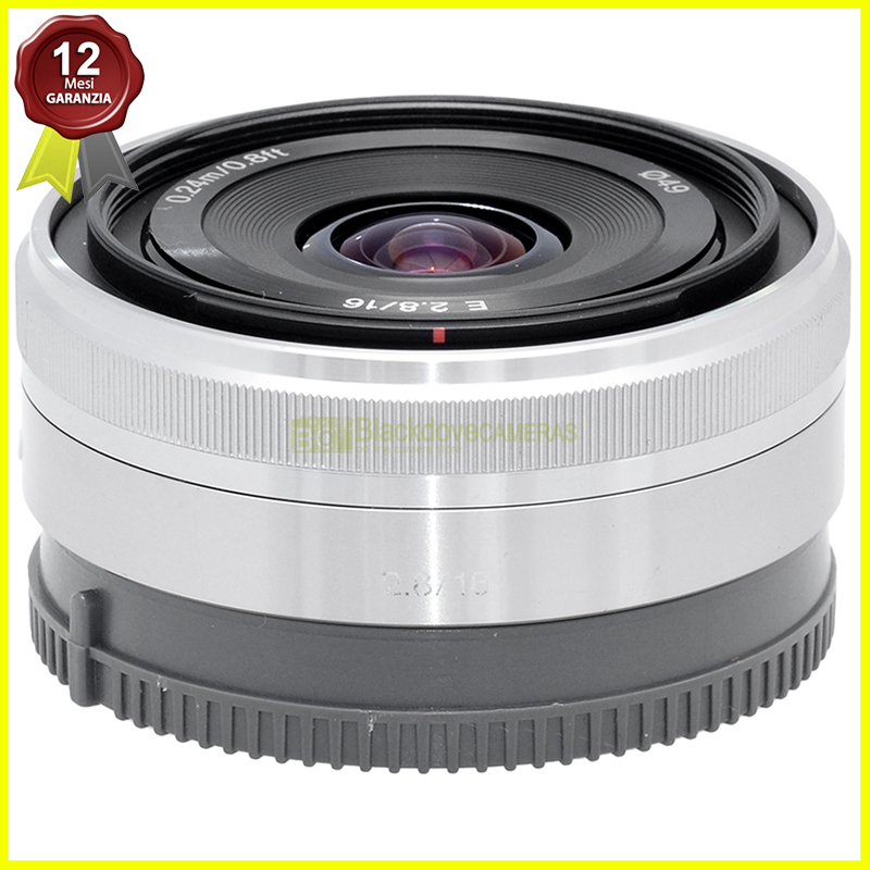 Sony E 16mm f/2.8 Silver Obiettivo Grandangolare APS‑C