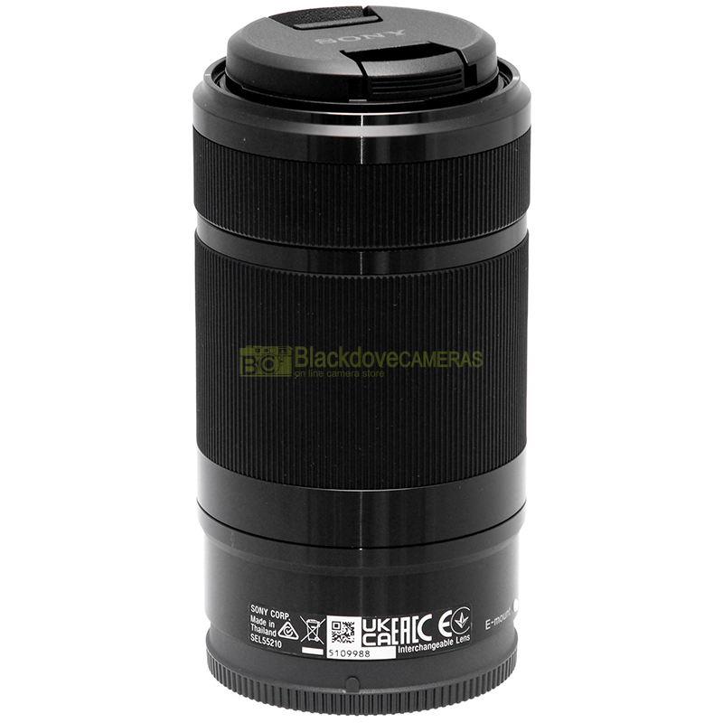 Sony E 55-210mm f4-6,3 OSS Nero obiettivo zoom E-Mount. 55/210 mm f/4-6.3 vista dettagliata