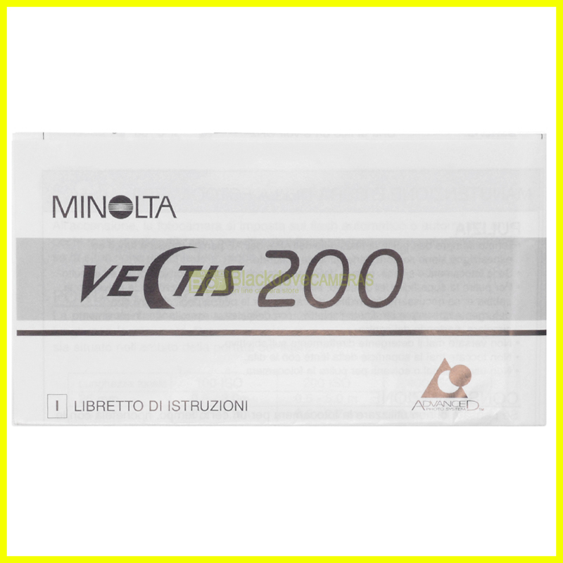 Istruzioni Vectis 200 Manuale Italiano Originale per Minolta Vectis 200 APS