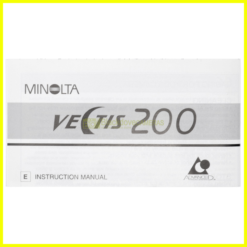 Istruzioni Vectis 200 user instruction manual english for Minolta Vectis 200 APS