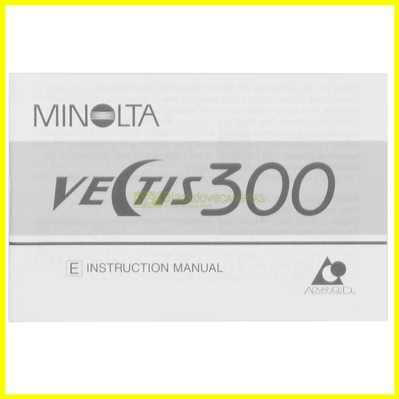 Manuale Originale Minolta Vectis 300 English