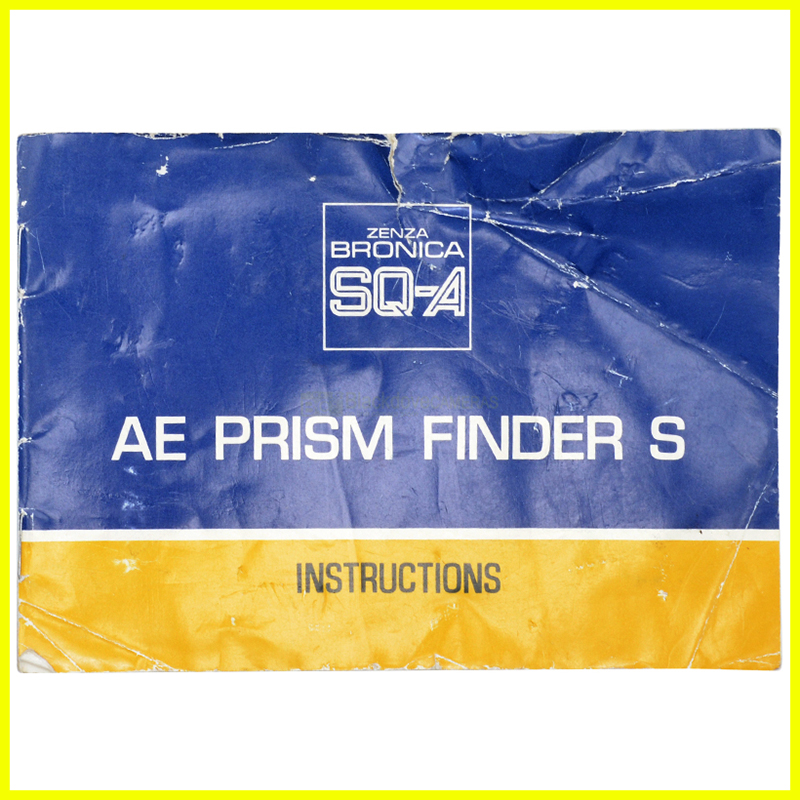 Zenza Bronica SQ-A AE Prism Finder S Manual