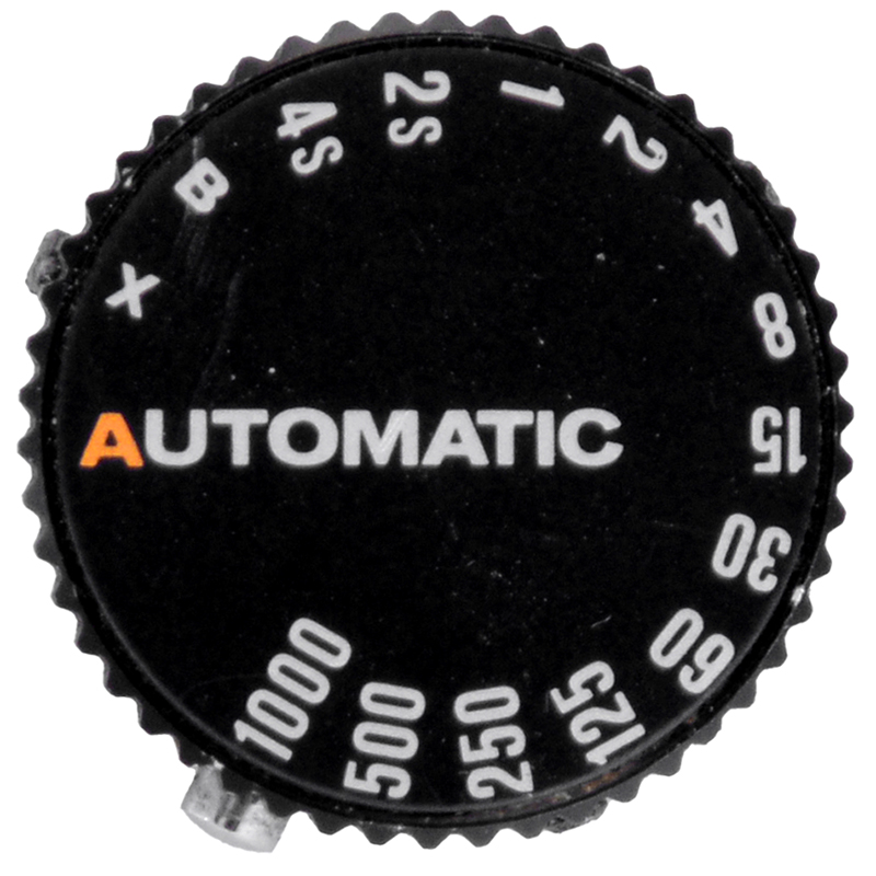 Ghiera selettore tempi Leica R3 Electronic Mot vista frontale