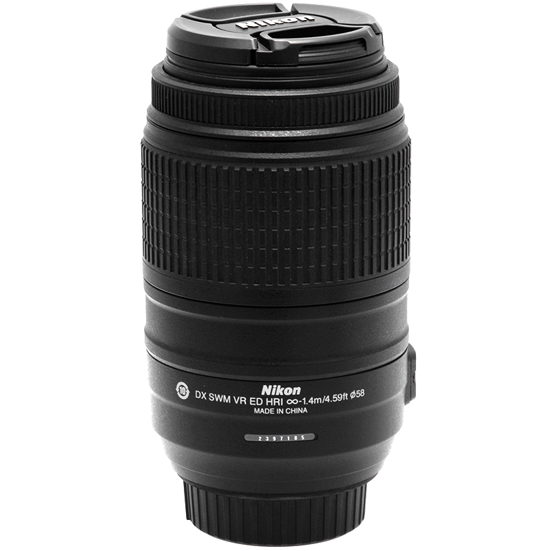 Nikon AF-S 55-300mm f/4.5-5.6G ED DX VR lato