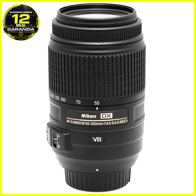 Nikon AF-S 55-300mm f/4.5-5.6G ED DX VR obiettivo stabilizzato