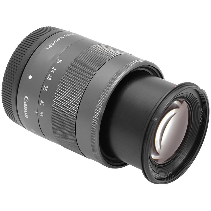 Canon EF-M 18-55mm IS STM dettaglio baionetta