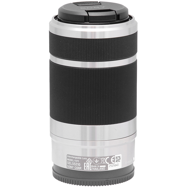 Sony E 55-210mm OSS Silver lato