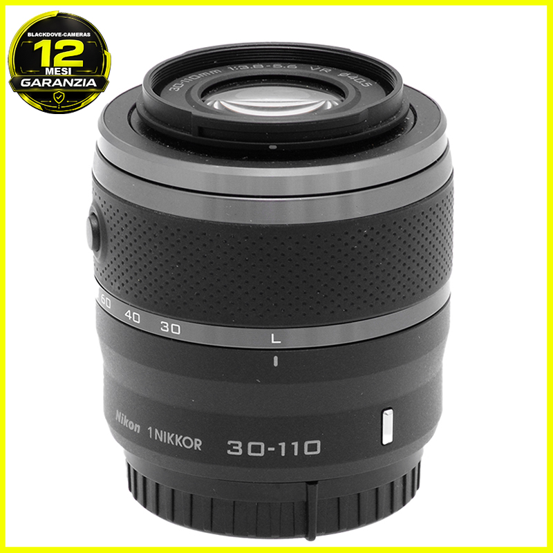 Nikon 1 Nikkor 30-110mm VR Black vista frontale