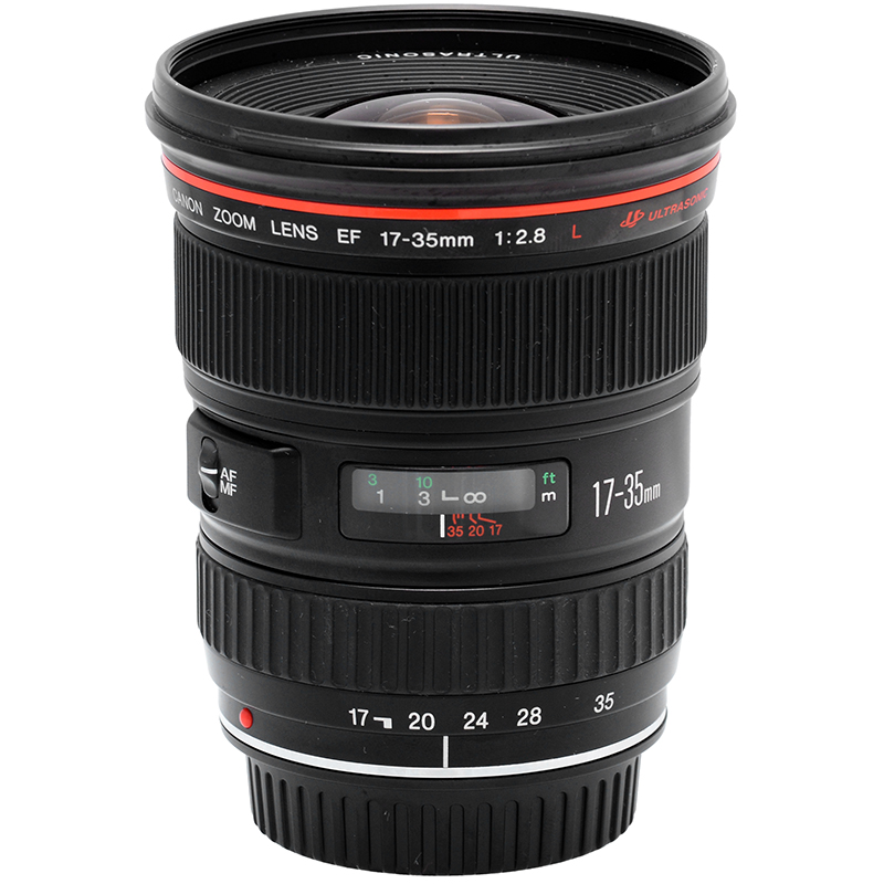 Canon 17-40mm L vista laterale