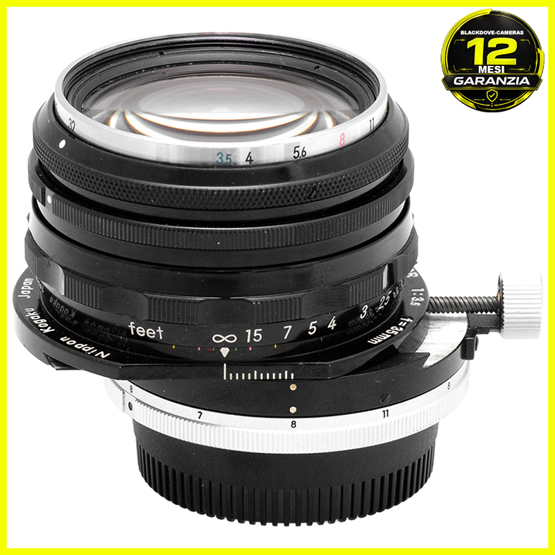 Nikon PC‑Nikkor 35mm f/3.5 Obiettivo decentrabile Perspective Control per reflex 9 Nikon PC-Nikkor 35mm f/3.5 vista frontale