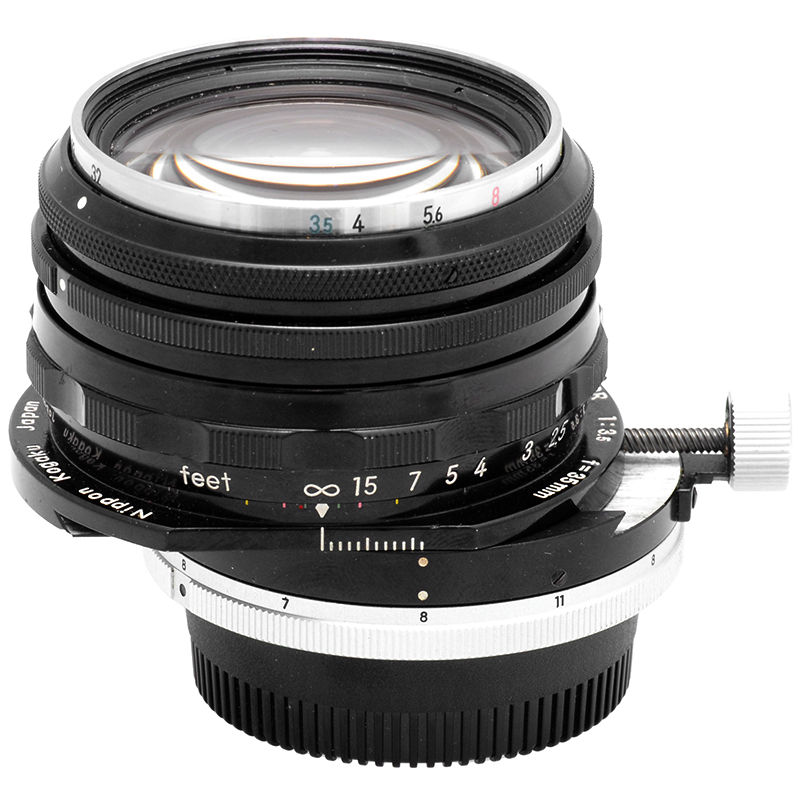 Nikon PC‑Nikkor 35mm f/3.5 Obiettivo decentrabile Perspective Control per reflex 10 Nikon PC-Nikkor 35mm dettaglio lato A