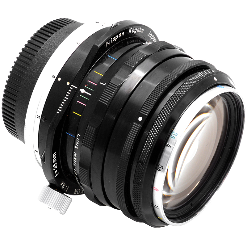 Nikon PC‑Nikkor 35mm f/3.5 Obiettivo decentrabile Perspective Control per reflex 13 Nikon PC-Nikkor 35mm dettaglio corpo