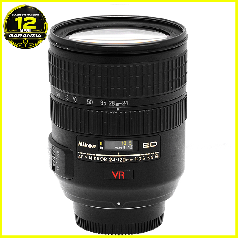 Nikon 24-120mm G ED VR vista frontale