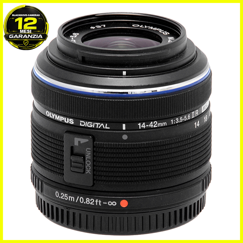 Olympus 14-42mm II R MSC vista frontale
