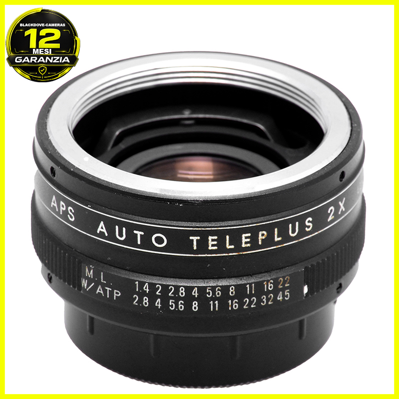 APS Automatic Auto Teleplus 2x M42 Mount Moltiplicatore per Obiettivi a vite 7 APS Teleplus 2x M42 vista frontale