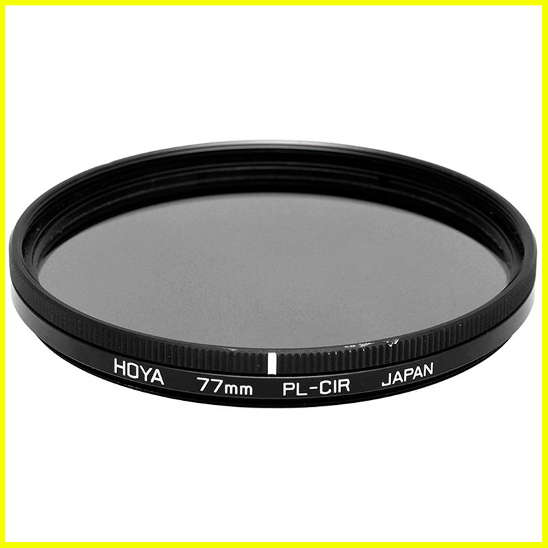 77mm. filtro Polarizzatore circolare Hoya a vite M77. Polarizer filter. 6 Hoya CPL 77mm vista frontale