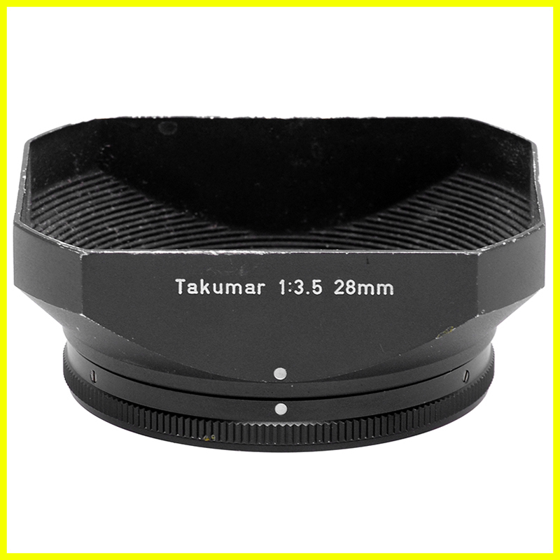 Pentax Asahi Paraluce a vite 49mm. Takumar Originale per 28mm f/3.5 M42 7 Pentax Asahi Paraluce 49mm vista frontale