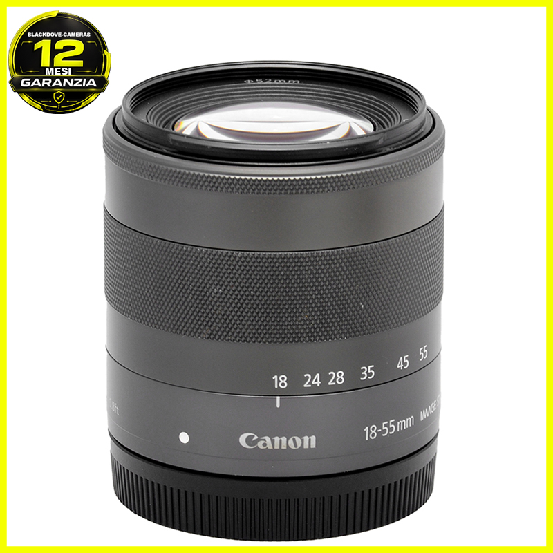 Canon EF-M 18-55mm vista frontale