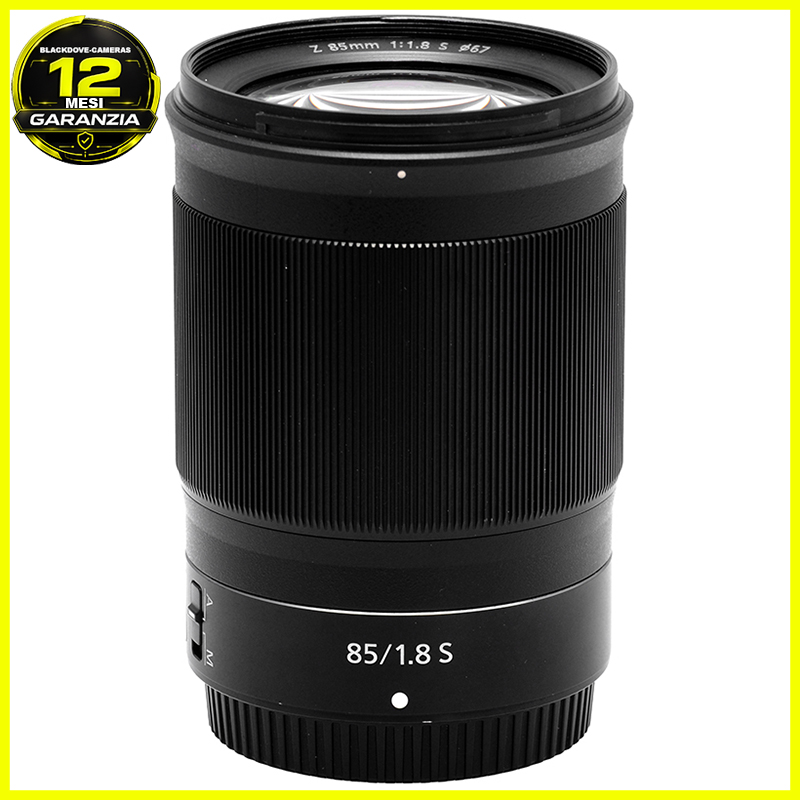 Nikon Z 85mm f/1.8 S vista frontale
