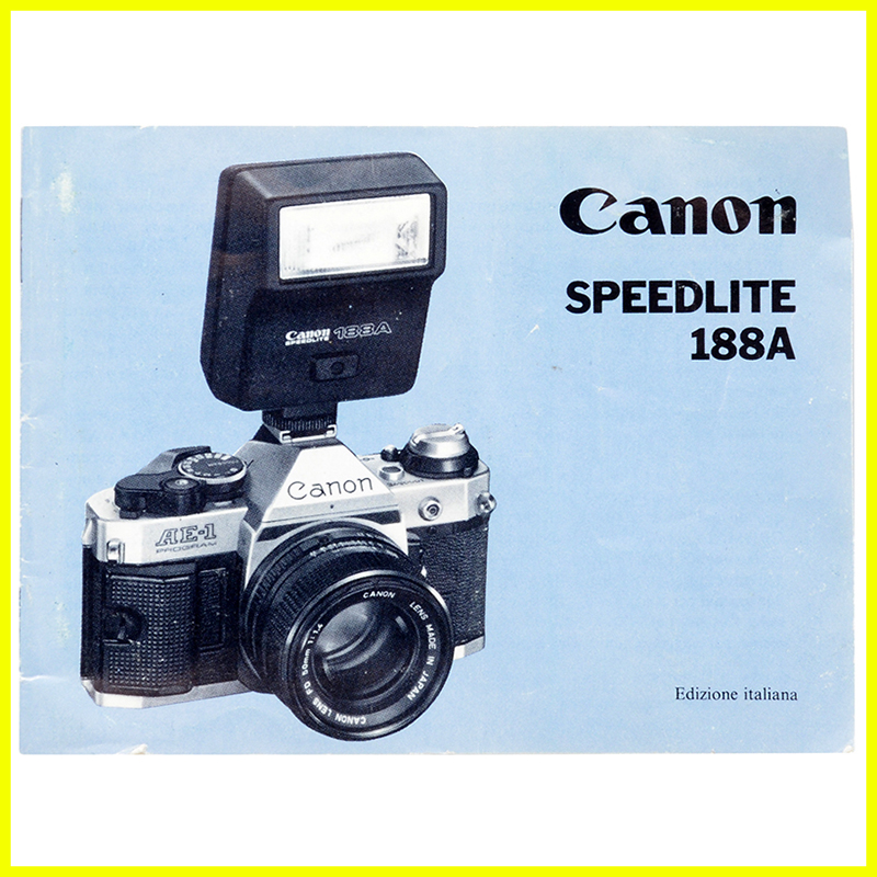 Manuale Canon 188A copertina
