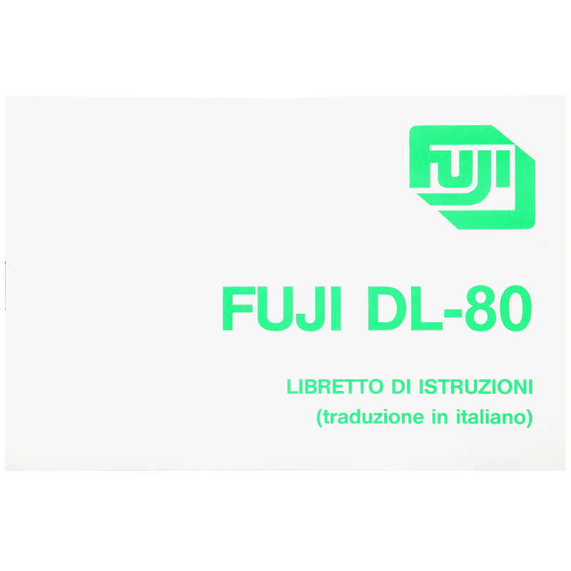 Manuale Fuji DL-80 retro
