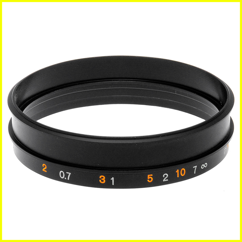 Konica Hexanon AR 40mm f/1.8 focusing ring vista frontale