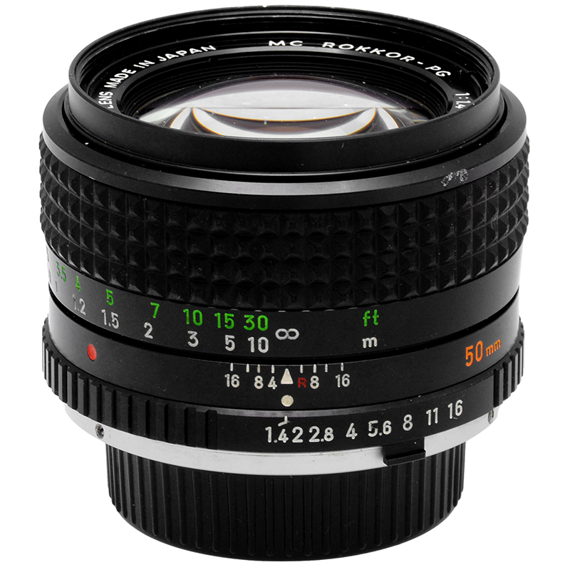 Minolta Rokkor PG 50mm lato A