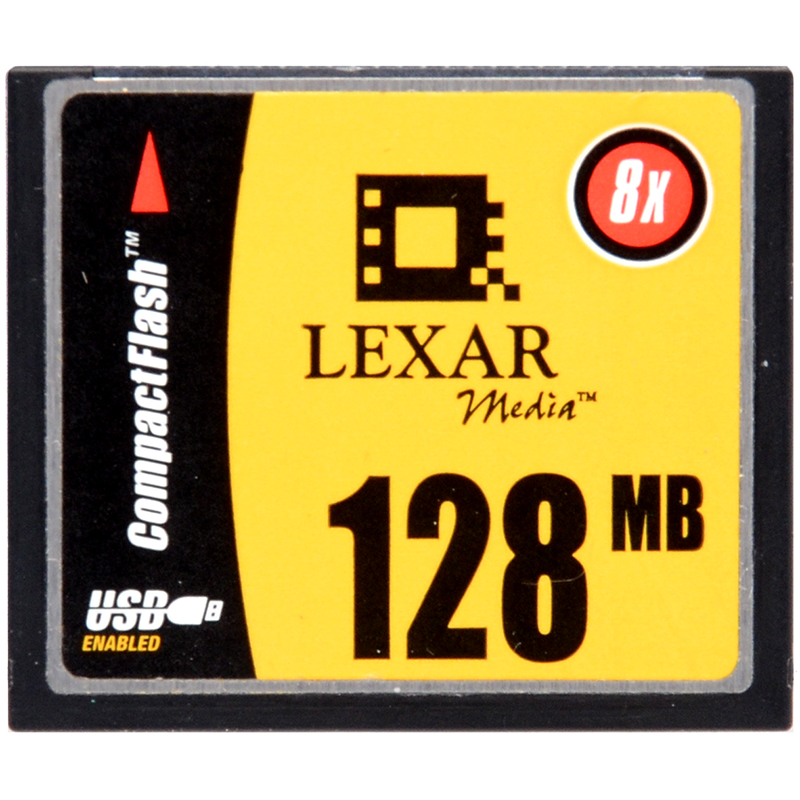 Lexar Compact Flash 128MB dettaglio