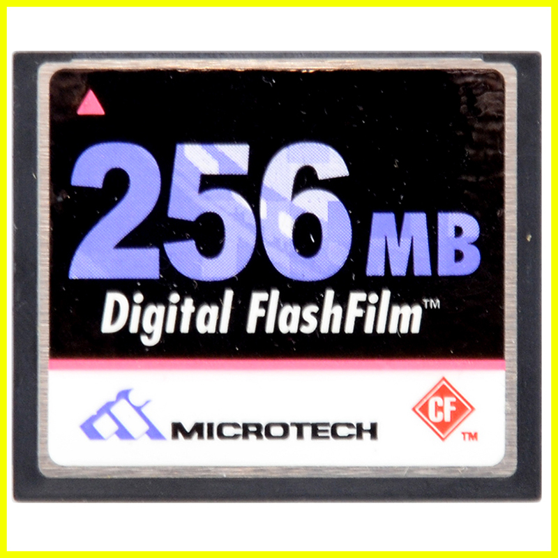 Micritech Compact Flash 128MB vista frontale
