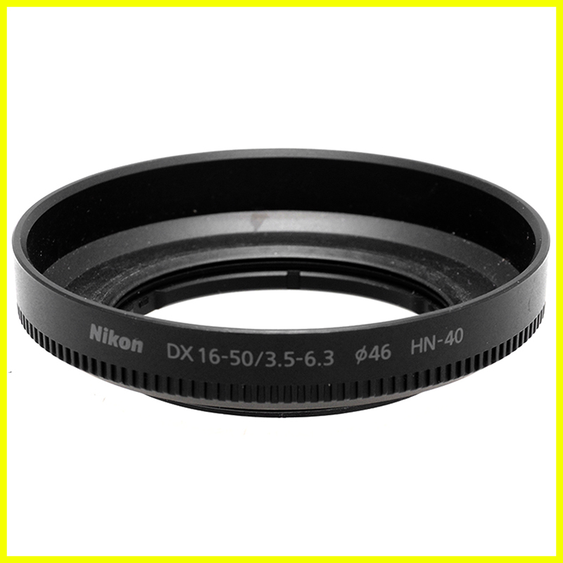 Nikon HN-40 paraluce vista frontale