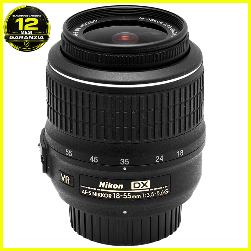 Nikon 18-55mm VR vista frontale