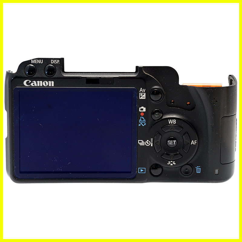 Canon EOS 500D rear cover vista frontale