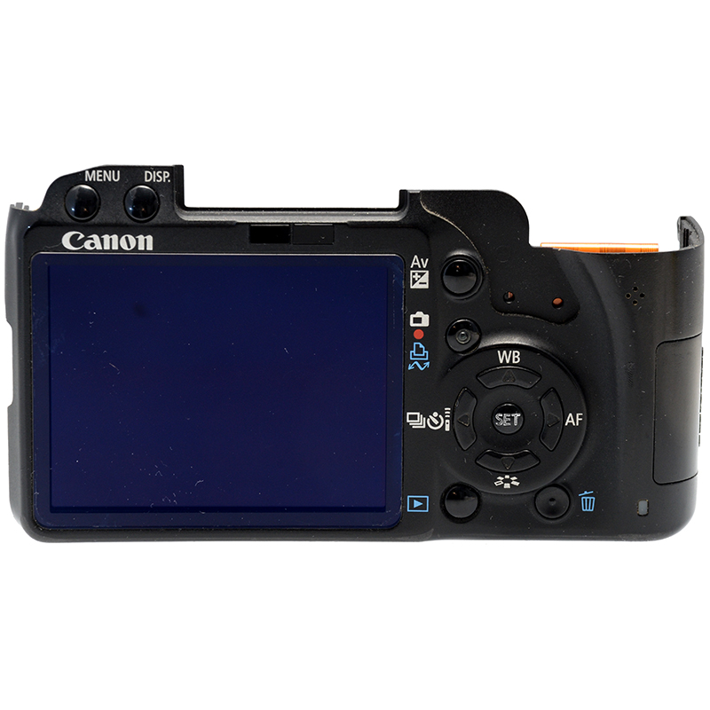 Canon EOS 500D rear cover dettaglio 1