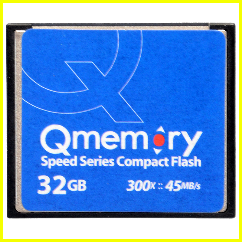Qmemory Speed Series 32GB CF vista frontale