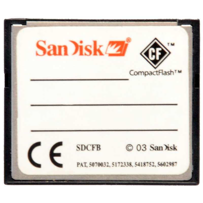 SanDisk 1GB CF dettaglio 1
