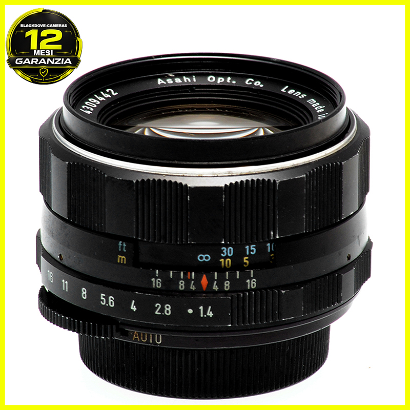 Pentax Super Takumar 50mm f/1.4 vista frontale