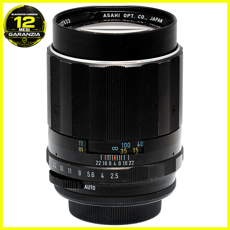 Pentax Super Takumar 135mm f/2.5 vista frontale