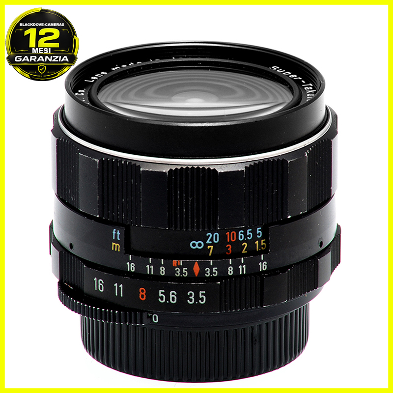 Pentax Super Takumar 28mm f/3.5 prima serie vista frontale