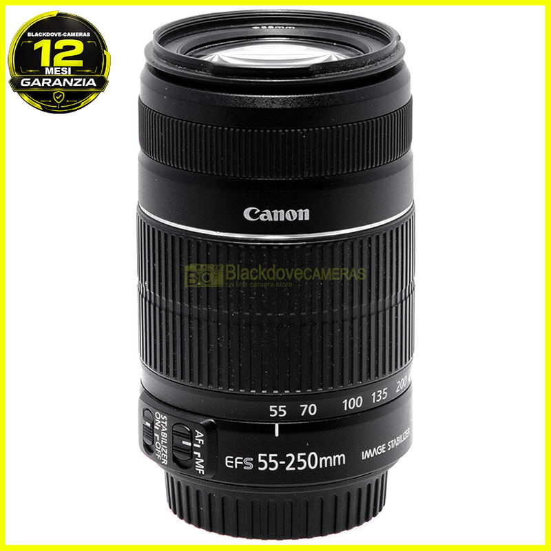 Canon EF‑S 55‑250mm f/4‑5.6 IS II – Obiettivo Zoom AF per Reflex APS‑C