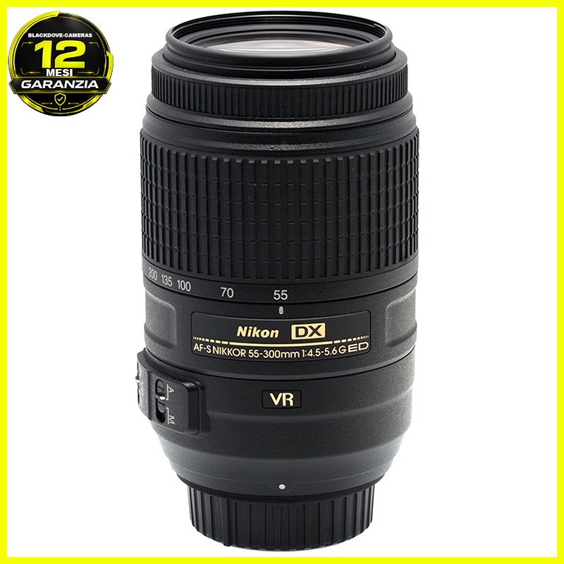 Nikon 55-300mm vista frontale