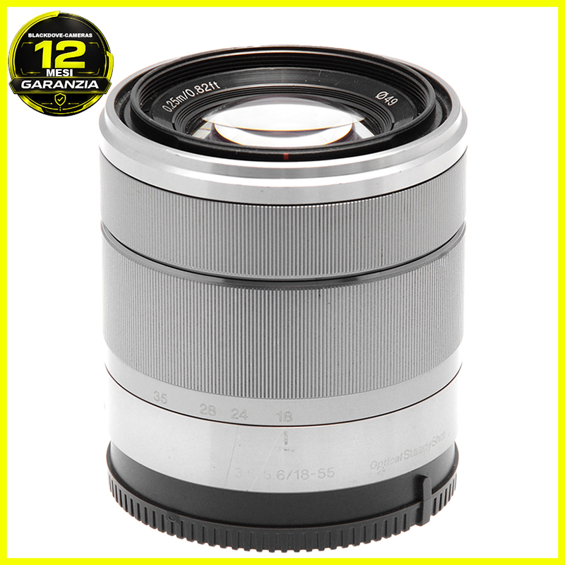 Sony E 18-55mm OSS vista frontale
