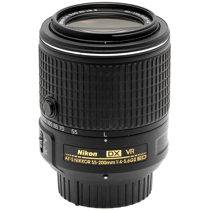 Nikon AF-S Nikkor 55-200mm f/4-5.6 G ED VR II DX Obiettivo Teleobiettivo Zoom 7 Nikon 55-200mm VR II dettaglio 1