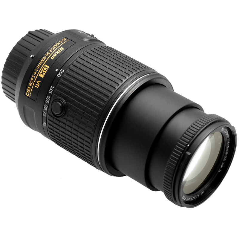 Nikon AF-S Nikkor 55-200mm f/4-5.6 G ED VR II DX Obiettivo Teleobiettivo Zoom 8 Nikon 55-200mm VR II dettaglio 2